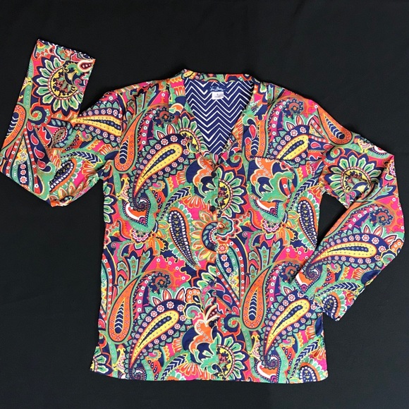 Vera Bradley Tops - Vera Bradley Multicolor Blouse with pocket-small